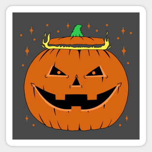 Halloween Scary Pumpkin Sticker